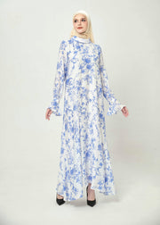 Bluebell Grace High-Neck Dress by Minnaba